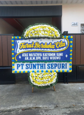 Papan Bunga Duka di Anggrung